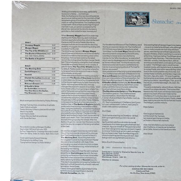 The Chieftains 4 Vinyl LP 33 1/3 Record Album Vintage Irish folk music Sealed - Picture 2 of 2